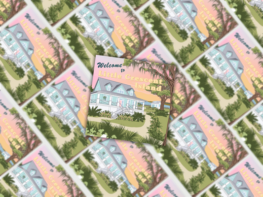 Little Crescent Island Sticker