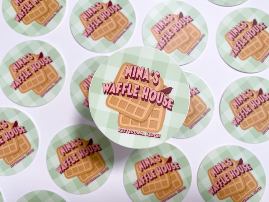 Nina's Waffles Sticker